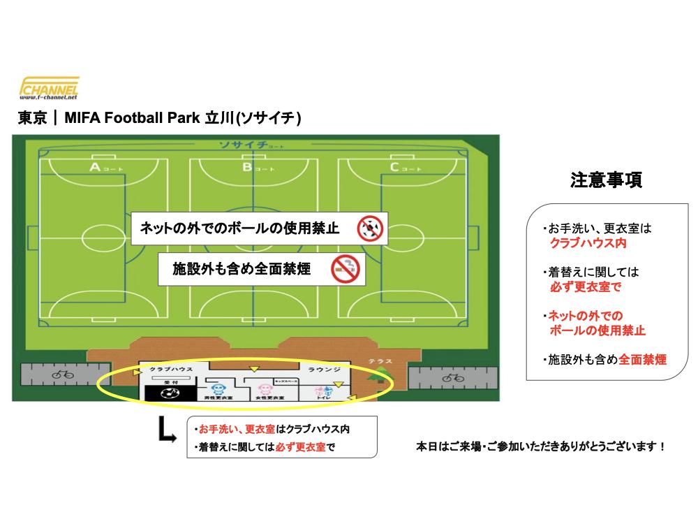 東京｜MIFA Football Park 立川(ソサイチ)